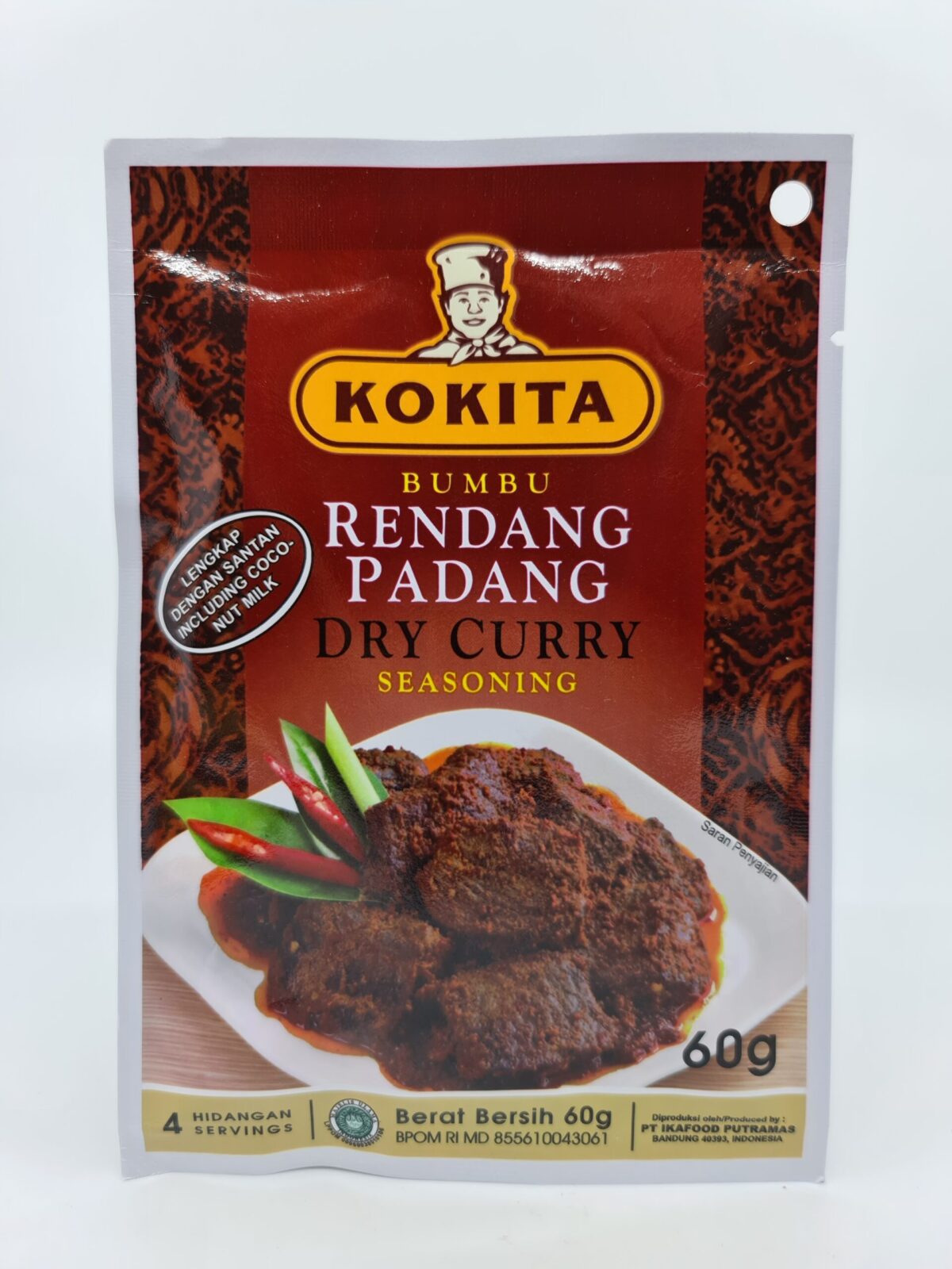 Kokita Rendang Padang Dry Curry Seasoning 60g | Toko Indonesia
