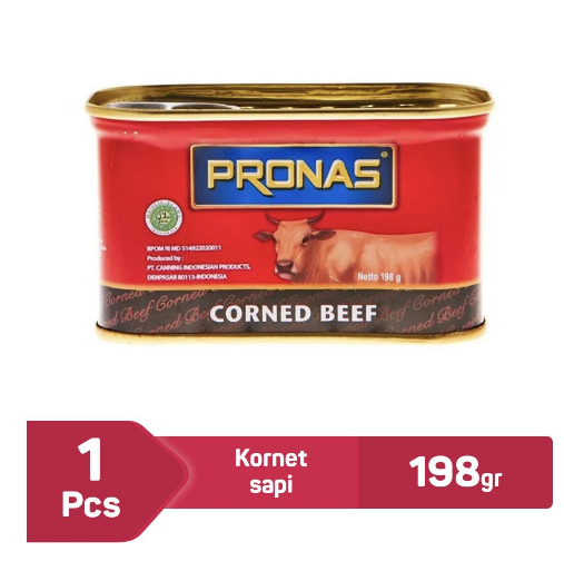Pronas Sapi Small (kemasan kaleng EOE) 198g Toko Indonesia